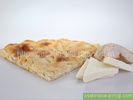 Калорийность осетинского пирога с курицей грибами и сыром