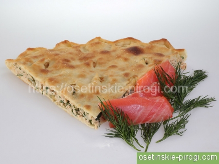Калорийность осетинского пирога с рыбой