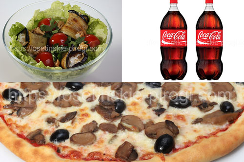 Набор "На четверых 4" дешевле на 15%:
1. Пицца Грибная 1 шт.
2. Салат Нежный пикантный баклажан 4 шт.
3. Кока кола 2 шт.
Доставка +7(495)724-72-92 Набор "На четверых 4" дешевле на 15%