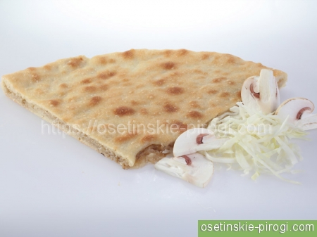 Заказать осетинский пирог с капустой и грибами